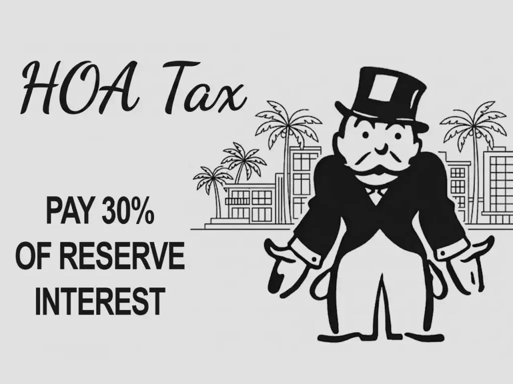 hoa reserve fund tax