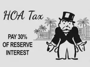 hoa reserve fund tax